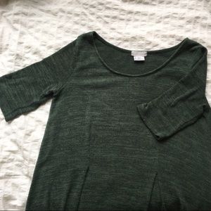 babydoll fit green dress